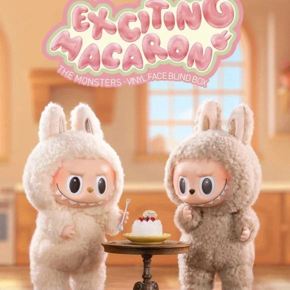 【正規品】LABUBU Exciting Macaron Sesame Bean Sesame Bean - Labubu Exciting Macarons by POPMART - Mindzai Toy Shop